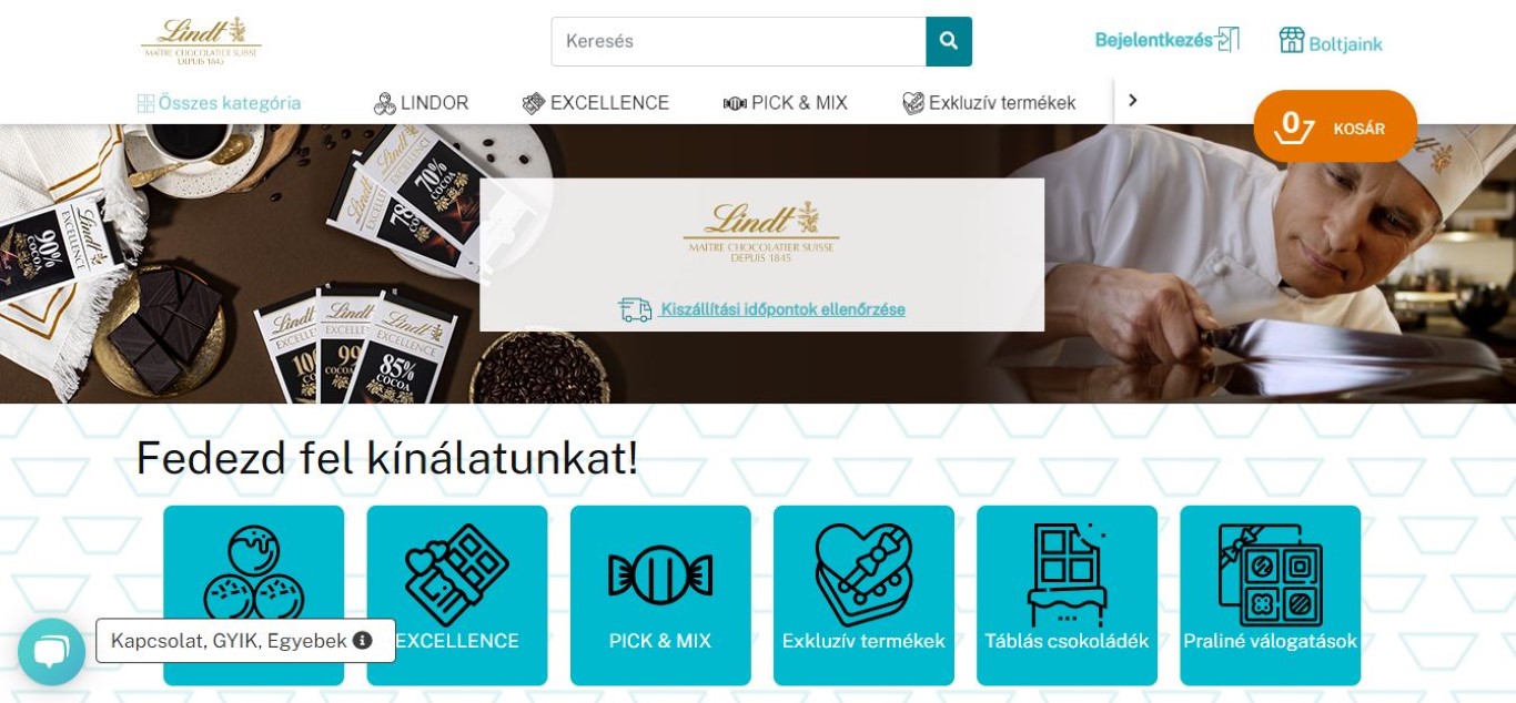 One of the web factory's references Roksh.com/lindt/kezdooldal