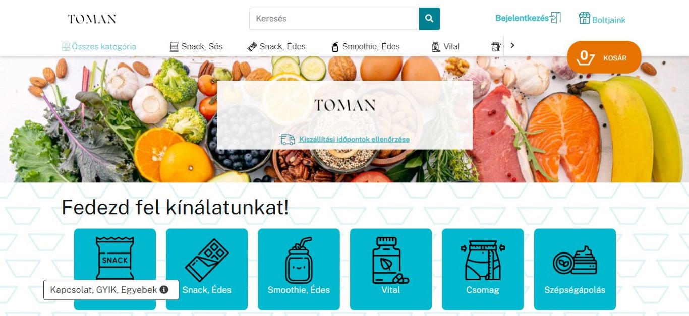 One of the web factory's references Roksh.com/tomandiet/kezdooldal