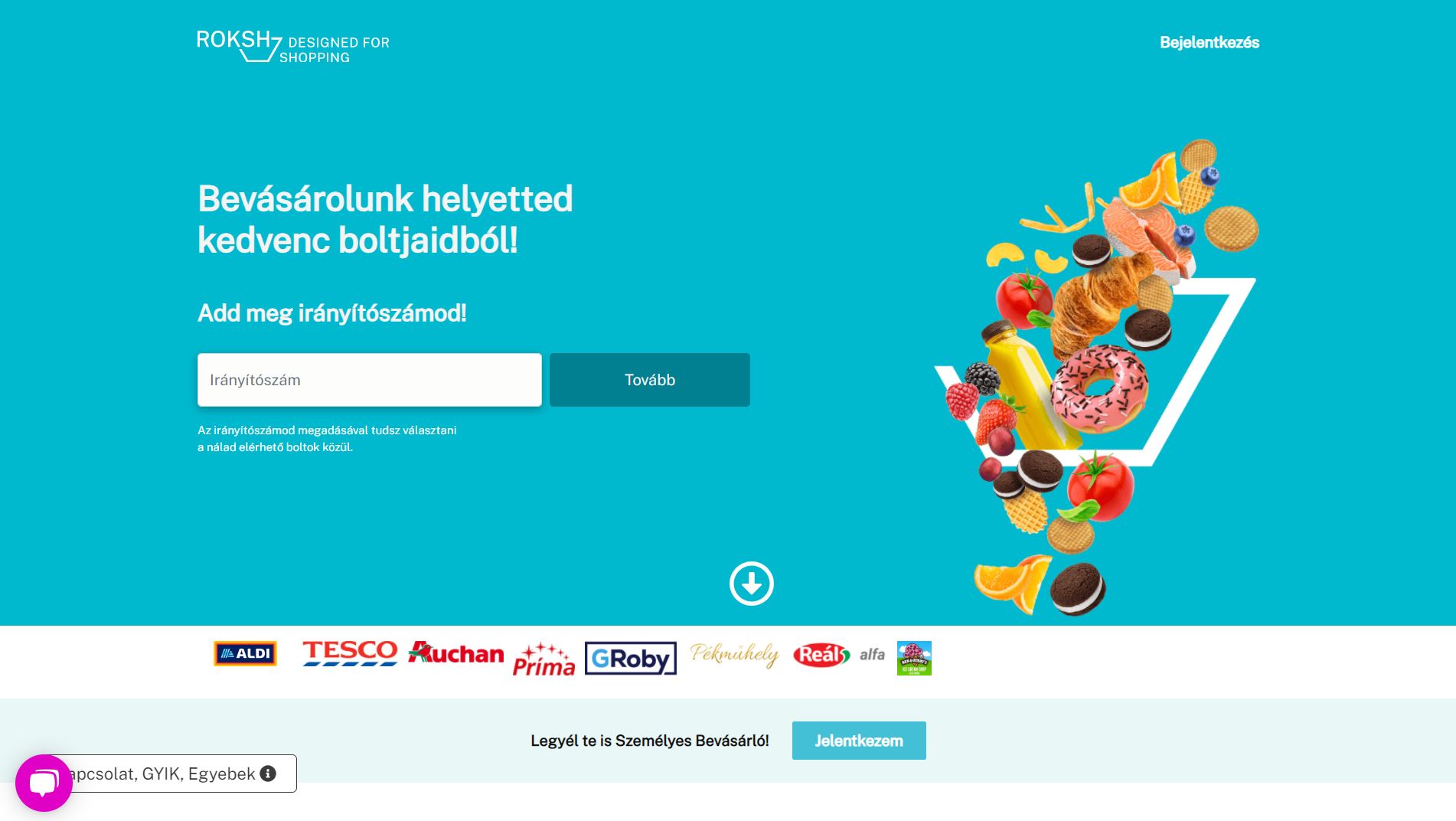 One reference of the web factory: Roksh is an online shopping cart comparison interface.